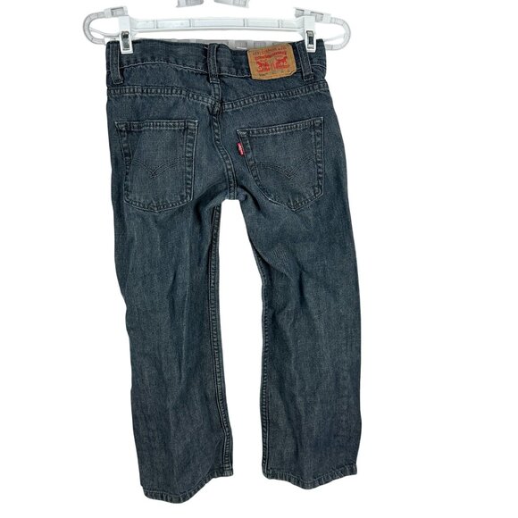 Levis 550 Relaxed Fit Jeans 8 Reg W24 L22 Dark Wash Denim Kids Casual Wear - Picture 2 of 7